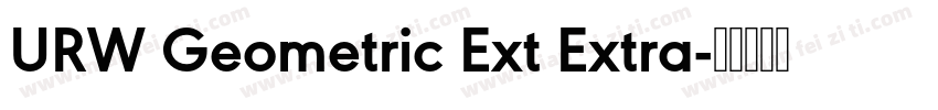 URW Geometric Ext Extra字体转换